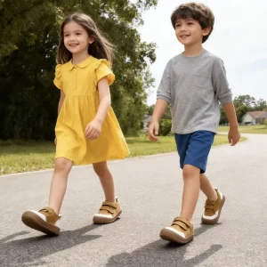 Babyhappy Comfortable Ergonomic Shoes Wide Toe Box Barefoot Soft Sole Causal Shoes for Children Kids