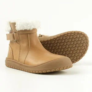 Babyhappy High Quality Handmade Genuine Leather Kids Wide Toeb Box Barefoot Outdoor Ankle Boots for Children