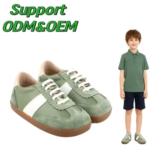 Babyhappy Unisex Leather Soft Paddings Barefoot Casual Ergonomic Kids Shoes