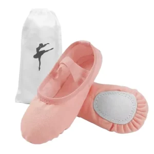 Ballet Canvas Shoes Ballerina Slippers Split Sole Yoga Dance Shoe for Girls