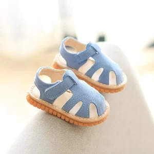 Baotou Toddler Sandals for Boys Girls Soft Bottom Non-Slip 1-2-3 Years Old Baby Shoes Outdoor Gladiator Design