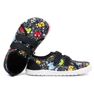 Barefoot Shoes Kids Wide Boys Girls Minimalist Canvas Trainers Walking Sneakers for School Running Outdoor Sports