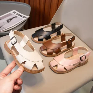 Beach Shoes Soft Sole Princess Casual Running Shoes for Girls Children’s Summer Stylish Hollow Sdandals