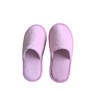 Beautiful Home Closed Toe Little Kids Pink Hotel Spa Disposable Slippers With Logo