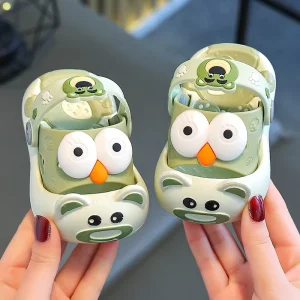 Big-Eyed Children’s Slippers Baby Sandals Cartoon Children’s Summer Flip-Flops for Little Kids