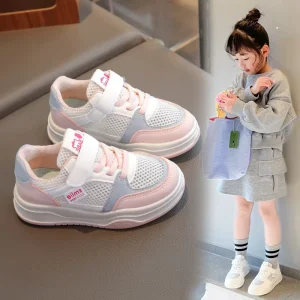Big Kids Running Shoes, Breathable Mesh Sneaker, Soft Soled Casual Sneakers, Boys’ Sports Shoes for Girls
