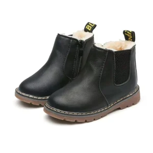 Black Boot Children Kids Boy Boots