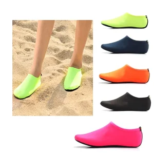 Black Disposable Blank Flat Breathable Beach Seaside Walking Running Surfing Diving Sports Walk on Aqua Water Socks Shoes
