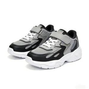 Black Grey Baby Shoes Girls Boys Children School Walking Footwear Little Kids Casual Sneakers Buckle Strap Anti Slip