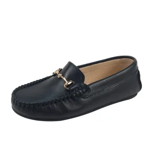 Black Loafers Shoes Kids Leather Loafer Luxury Kids Clothes and Shoes for Girls 10 to 13 18 Years Old