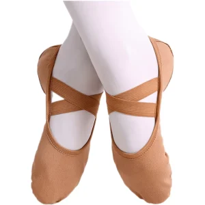 Classic Elastic Ballet Slippers Comfortable Dance Shoes for Toddler Baby Kids Girls Women Ballet Flats