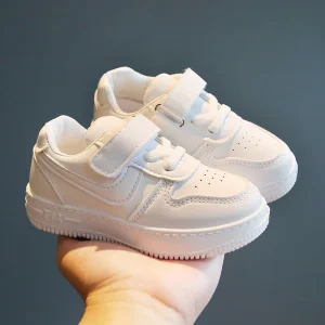 Black School Shoes for Children Low Price Sports Shoes Boys and Girls Customized Fashion White Sneakers for Big Kids