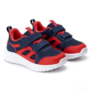 Black Unisex Basic PU Mesh Kids Sneakers for Boys & Girls Non-Slip Running & Casual Shoes for School Summer