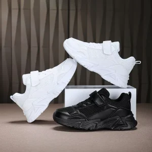 Black and White Children’s Casual Shoes Fashion Summer Boys Sports Footwear School Sneakers for Kids Girls