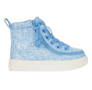 Blue Gowalk Zip Generic Kids Toddler Casual Trainers Canvas School Shoes