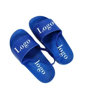 Blue Kids Sandals with Back Strap High Quality Soft Material PU PVC Man Slides