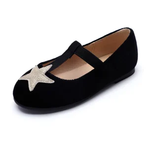 Blue T Word Rest First Flannelette Soft Soled Lightweight Children’s Fashion Ballet Girl Flat Summer Spring
