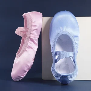 Body Training Dance Grading Performance Soft-soled Yoga Satin Ballet Shoes