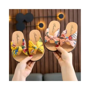 Bohemian Style Printing Girl Sandals for Kids Comfortable and Soft Ladies Slippers Summer Casual Children’s Shoes