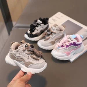 Boutique Spring Autumn Toddlers Prewalker Soft Sole Breathable Casual Baby Boy Girl Sneakers Shoes