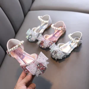 Spring and Autumn New Small and Big Child Princess Casual Single Shoes Show Shoes Little Girl Children Shoes