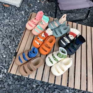 Boy Girls Close Toe Flat Comfortable Double Hook Loop Design Sole Soft Kids Casual Sandal