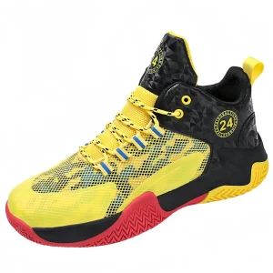 Boys’ Basketball Sports Shoes Autumn Summer Soft Bottom Anti Slip Medium Large Sports Fashion Comfortable Breathable High