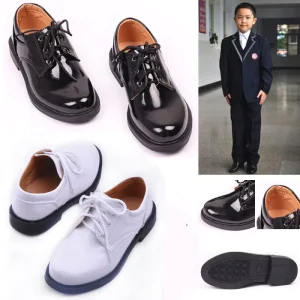 Boy’s Dress Shoes Lace Up Oxford Shoes School Uniform Dress Shoes Loafer Flats Little Kid