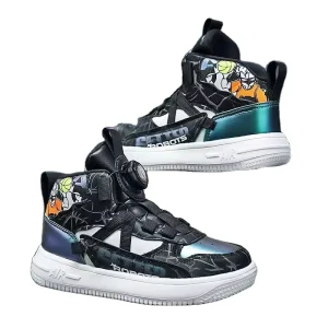 Boy’s Flat Basketball Shoes Comfortable Soft Wear Resistant Non Slip Outdoor Casual Shoes