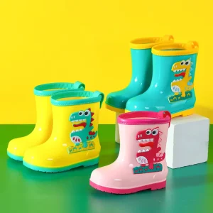 Boys Girls Babies Toddlers Waterproof Non Slip Over the Knee Rain Boots Warm Water Shoes