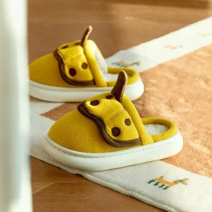 Boys Girls Cozy House Warm Plush Winter Cotton Kids Cute Indoor Shoes Non Slip