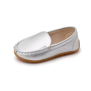 Boys Girls Moccasins Loafers Shoes Slip on Flats Dress Shoes School Uniform Shoes