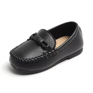 Boys Girls PU Leather Soft Sole Walking Kids Loafers Girls Boys Loafers Prewalker Dress Shoes Kids Loafer Shoes