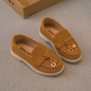 Boys Kid Casual Flat Mary Jane Pumps Loafers PU Shoes for Spring Summer