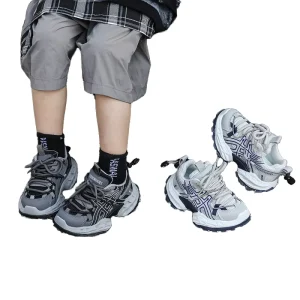 Boy’s Lightweight Breathable All-Season Running Shoes Non-Slip Wear-Resistant for Summer Autumn