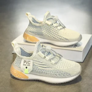 Boys Mesh Running Shoes New Summer Breathable Fly Knit Sneakers Big Kids Outdoor Sports Shoes