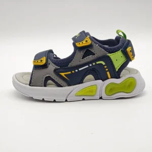 Boys Navy Gray Yellow Summer Beach Sport Sandals Breathable Lightweight Anti Slippery Fashion Design Comfortable Kids Shoes