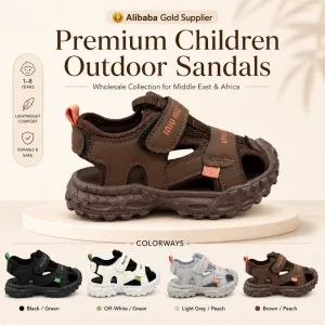 Boys Outdoor Sandals Thick Sole Soft Summer Kids Shoes Lightweight Comfortable High Quality