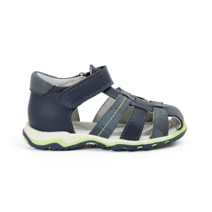 Boys PU Closed Toe Sandals Kids Summer Sport Shoes Navy Blue Camouflage Toddler Outdoor Beach Soft Sole Made in China