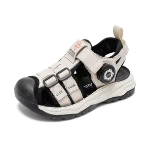 Boys Sandals New Style Breathable Non-Slip Summer Beach Shoes for Children Strap Closure Fashion All-Match Kid Sandals