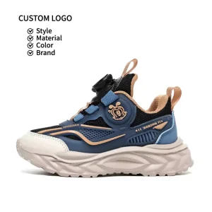 Boys’ Shoes Spring Autumn New Mesh Breathable Slip Resistant Soft Sole Casual Stylish Kids’ Athletic Shoes