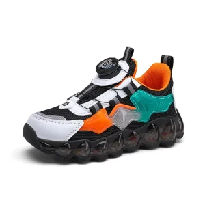 Boys Sneakers Spring Summer Mesh Casual Sports Shoes Rubber Cushion Anti Slip Basketball Shoes Boys Spring Fashion Running Shoes