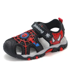 Boys Summer Beach Sandals Closed Toe with Soft Non-Slip Bottom for Children