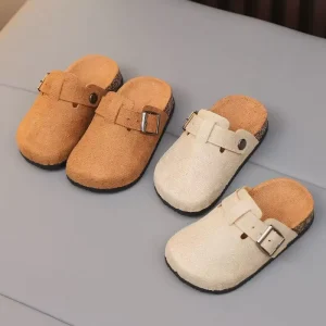Boys Teen Buckle Strap Stylish Casual Kids Shoes Clogs Children slippers