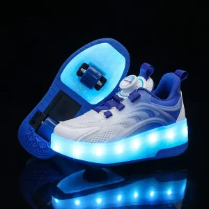 Boys and Girls Breathable Comfortable Kids Sport Shoes with EVA Midsole Mesh Upper