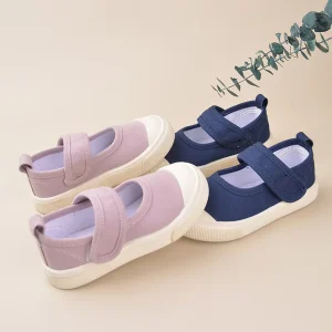 Boys and Girls Hot Selling Small Cloth Shoes Children Indoor Solid Color Flat Canvas Kids Outdoor Sneakers