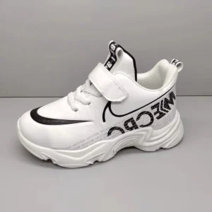 Boy’s and Girl’s Sports Shoes Casual Running Shoes Children’s Baby Shoes with Magic Tape and Elastic