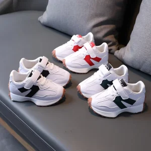 Boys and Girls’ Winter Sports Running Flat Shoes Casual Baby Outdoor Sports Shoes with EVA Insole