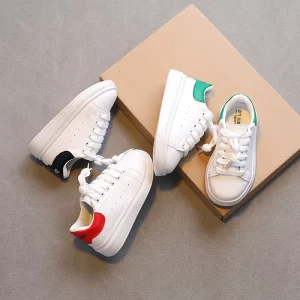 Brand Design Baby Products Shoes for Boys and Girls New Casual Children Walking Shoes Fashion Flat Kids White Sneakers