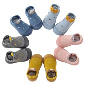 Breathable Casual Shoes for Toddlers Boys Girls Indoor Outdoor Prewalker Soft Walking Shoes with Animal Cartoon Design